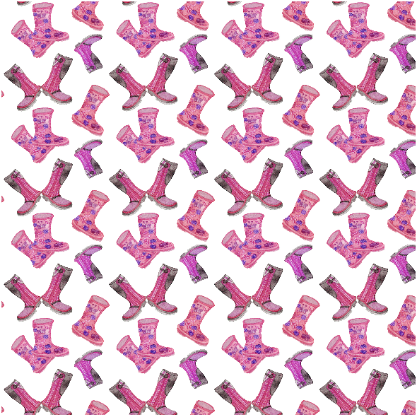 Fabric 12274 | Pink Rain Boots