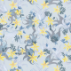 Fabric 12283 | blue and yellow lilies