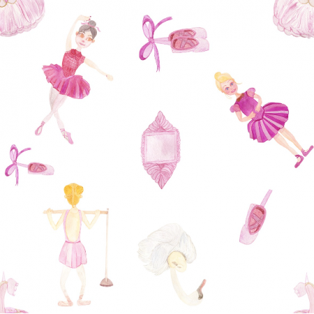 Tkanina 12295 | Little Ballerinas