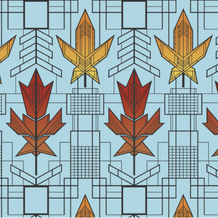 Fabric 1405 | Stained Glass Leaves