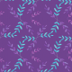 Tkanina 12310 | Elegant Purple Leaves Shades
