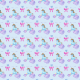 Fabric 12317 | Blue UNICORN SLEEPING ON RAINBOW CLOUD