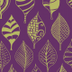 Tkanina 12335 | geometric leaves royal purple