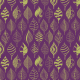 Fabric 12335 | geometric leaves royal purple