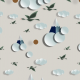 Fabric 12394 | sky birds 3