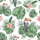 Tkanina 12448 | Through The Jungle Tropic