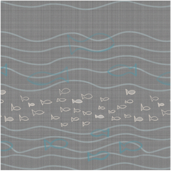 Fabric 12549 | canvas with fishes
