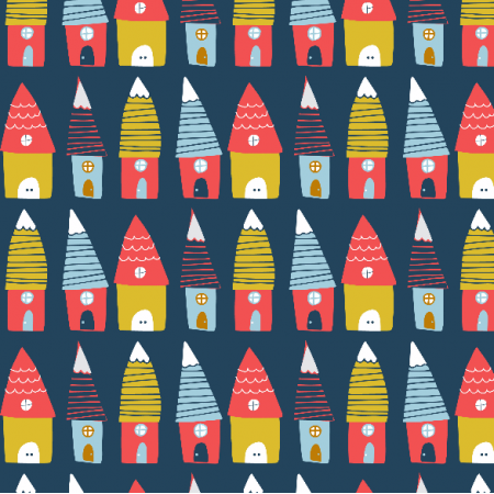 Fabric 1429 | holiday houses