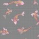 Fabric 12553 | canvas with  japanese fishes 3