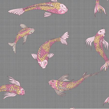 12553 | canvas with  japanese fishes 3