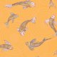 Tkanina 12558 | canvas with  japanese fishes 7