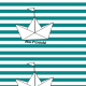 Tkanina 12597 | paper boat