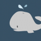 Fabric 12601 | small whale