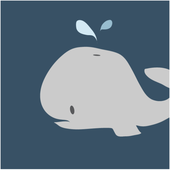 Fabric 12601 | small whale