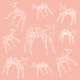 Fabric 12624 | Animals - nude colour pattern