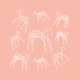 Tkanina 12626 | Animals - Pillow nude colour pattern