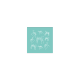Fabric 12627 | Animals - Pillow mint-white colours pattern