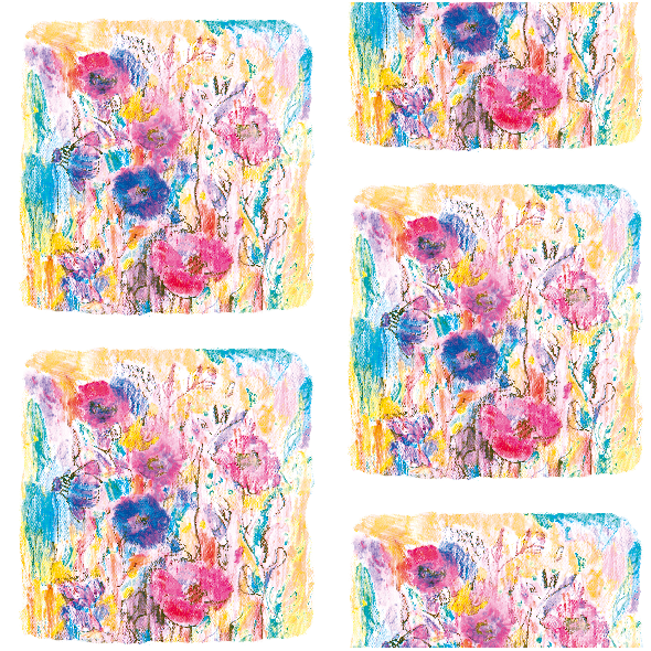 Fabric 12630 | Meadow- colourfull floral pattern  0