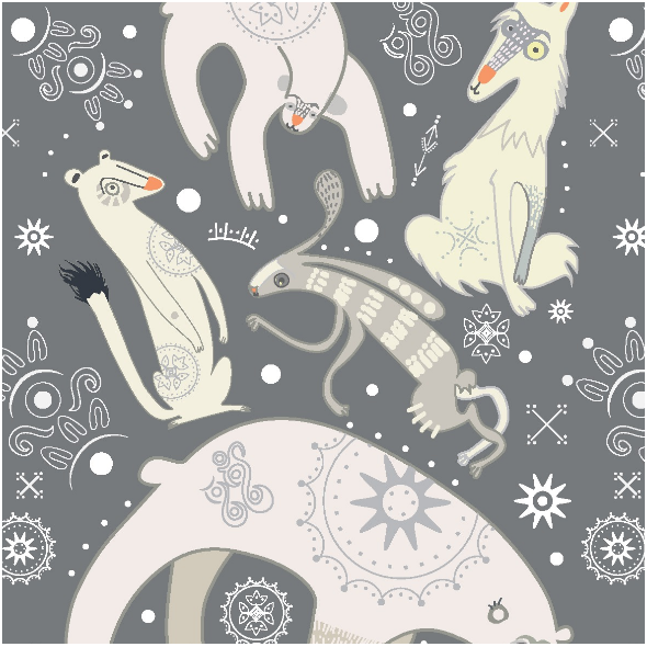 Fabric 12668 | Arctic ANIMALS