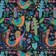 Fabric 12691 | Dark birds