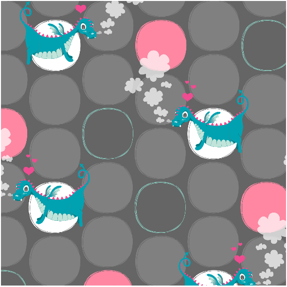 Fabric 1447 | Dragon Girl Dots