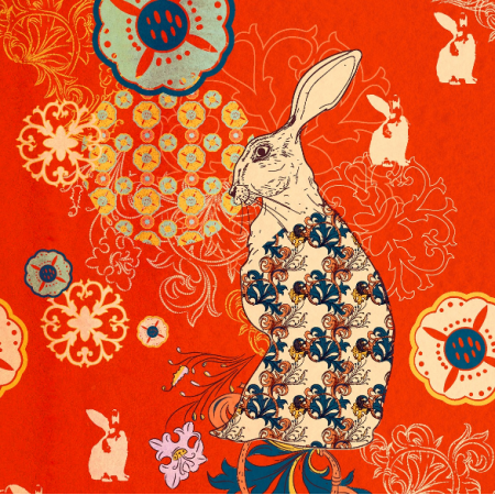 Fabric  | Red rabbit