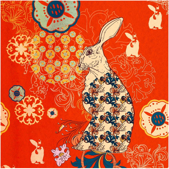Tkanina  | Red rabbit
