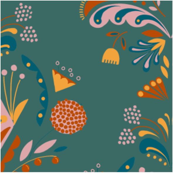 Fabric 12769 | Folk floral