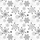 Fabric 12790 | kwiatowe śnieżynki