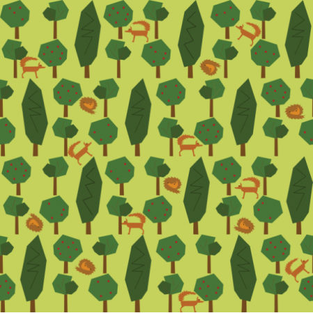Tkanina 12793 | lisy w lesie