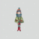 Tkanina 12815 | winter girl