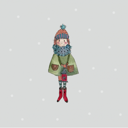 Tkanina 12815 | winter girl