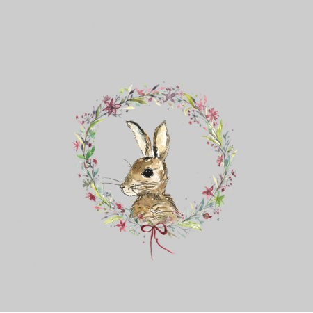 Tkanina 12816 | winter rabbit
