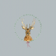 Tkanina 12819 | winter reindeer