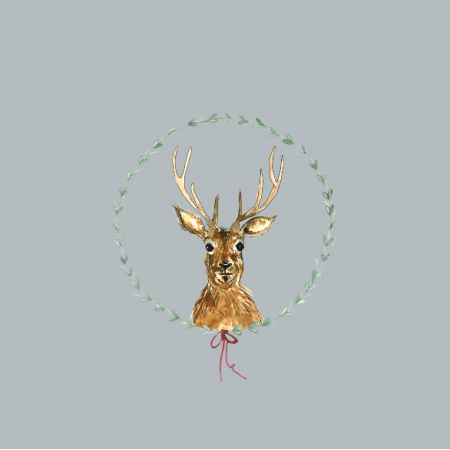 Fabric 12819 | winter reindeer