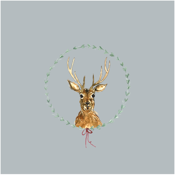 Fabric 12819 | winter reindeer