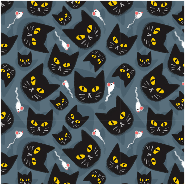 Fabric 12899 | BLack cat