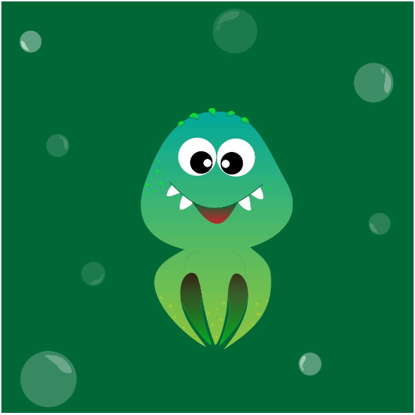 Tkanina 12946 | green octopus