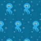 Tkanina 12948 | blue octopus