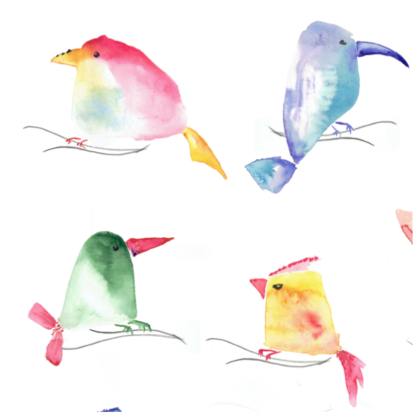 Tkanina 13038 | dream birds