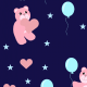 Tkanina 13042 | Lovely Bears