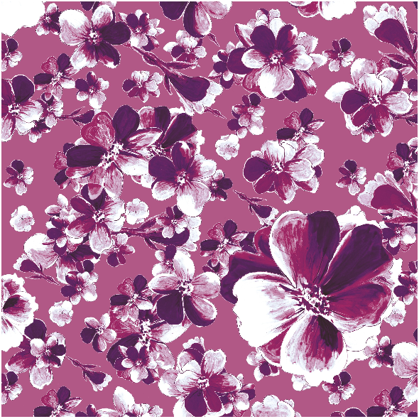 Tkanina 13137 | Ametystowy wzór kwiatowy