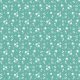 Fabric 13386 | White roses (cyan background)