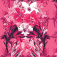 Tkanina 13534 | Kwiatowy różowy bukiet