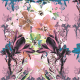 Tkanina 13536 | Kwiatowy bukiet w kolorach pastelowych