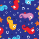 Fabric 13765 | SEAHORSES