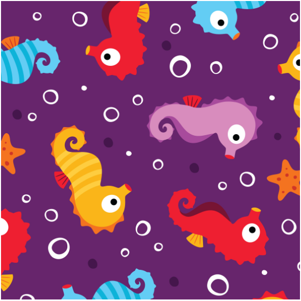 Fabric 13766 | SEAHORSES