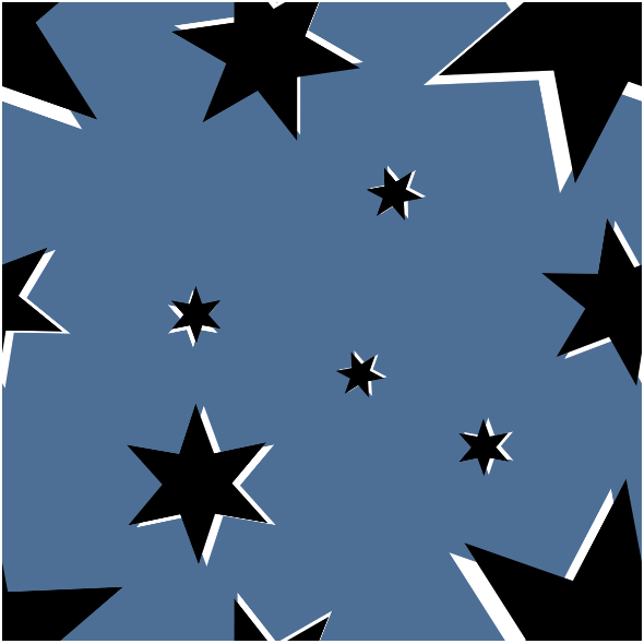 Tkanina 13848 | Stars on Brittany Blue
