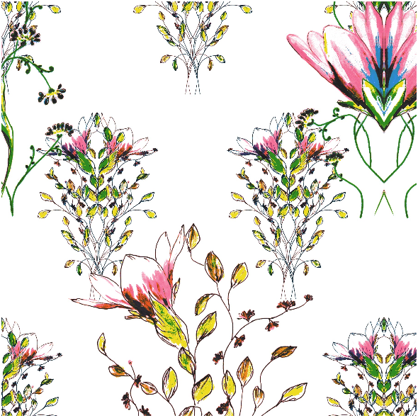 Fabric 13949 | Kwiatowe inspiracje - seria 1