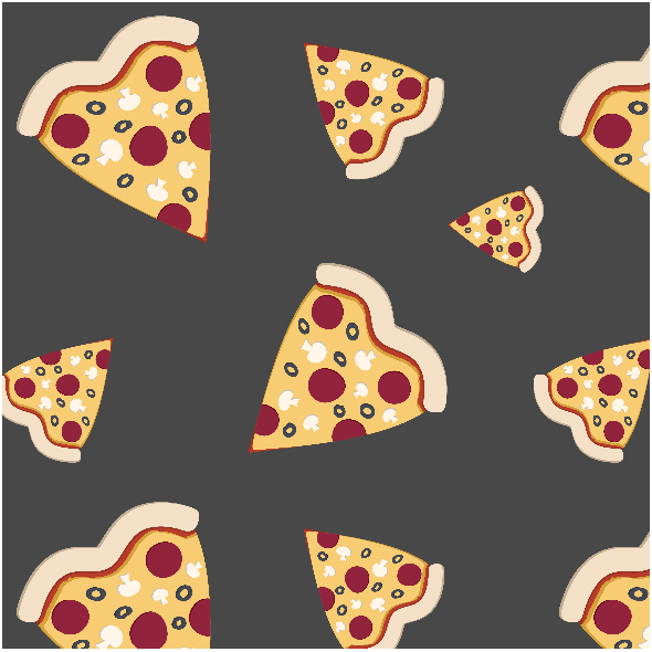 Tkanina 14048 | Pizza hearts